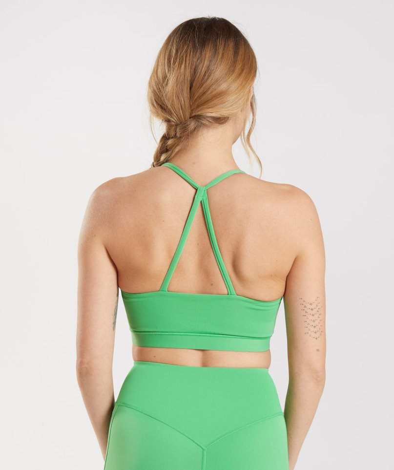 Women's Gymshark Studio Sports Bra Green | CA 5871A3